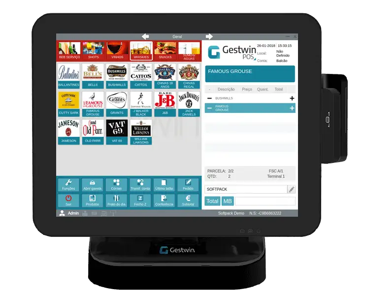Software de faturação para Bares . Discotecas . Tapas bar . Wine bar