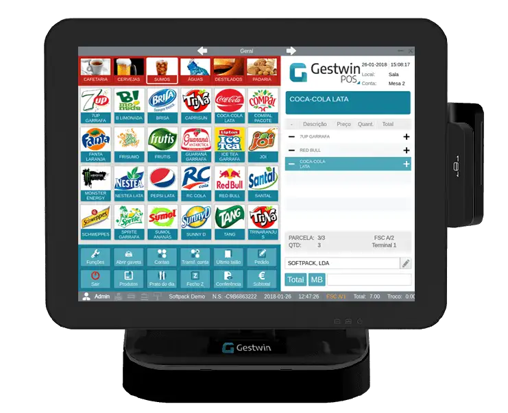 Software de faturação para Cafés . Pastelarias . Snack-bares . Padarias . Gelatarias